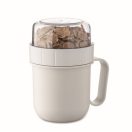 Recipient pentru diverse gustari, 450 ml, 2509E15911, Everestus, 12.5x9.7x9.7 cm, Polipropilena, Alb