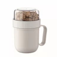   Recipient pentru diverse gustari, 450 ml, 2509E15911, Everestus, 12.5x9.7x9.7 cm, Polipropilena, Alb