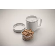   Recipient pentru diverse gustari, 450 ml, 2509E15911, Everestus, 12.5x9.7x9.7 cm, Polipropilena, Alb
