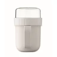   Recipient pentru diverse gustari, 450 ml, 2509E15911, Everestus, 12.5x9.7x9.7 cm, Polipropilena, Alb