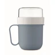   Recipient pentru diverse gustari, 450 ml, 2509E15913, Everestus, 12.5x9.7x9.7 cm, Polipropilena, Albastru petrol