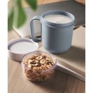 Recipient pentru diverse gustari, 450 ml, 2509E15913, Everestus, 12.5x9.7x9.7 cm, Polipropilena, Albastru petrol