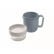   Recipient pentru diverse gustari, 450 ml, 2509E15913, Everestus, 12.5x9.7x9.7 cm, Polipropilena, Albastru petrol