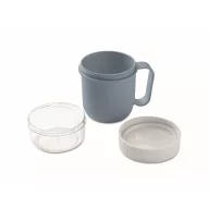   Recipient pentru diverse gustari, 450 ml, 2509E15913, Everestus, 12.5x9.7x9.7 cm, Polipropilena, Albastru petrol