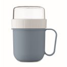 Recipient pentru diverse gustari, 450 ml, 2509E15913, Everestus, 12.5x9.7x9.7 cm, Polipropilena, Albastru petrol