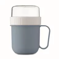   Recipient pentru diverse gustari, 450 ml, 2509E15913, Everestus, 12.5x9.7x9.7 cm, Polipropilena, Albastru petrol
