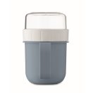 Recipient pentru diverse gustari, 450 ml, 2509E15913, Everestus, 12.5x9.7x9.7 cm, Polipropilena, Albastru petrol