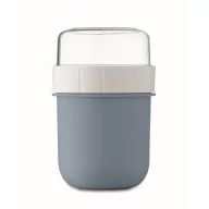   Recipient pentru diverse gustari, 450 ml, 2509E15913, Everestus, 12.5x9.7x9.7 cm, Polipropilena, Albastru petrol