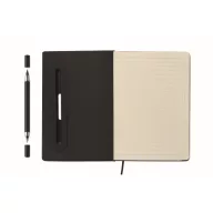   Agenda cu pix inclus, A5, 2509E15632, Everestus, 21x1.5x14.5 cm, Poliester, Negru