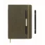 Agenda cu pix inclus, A5, 2509E15633, Everestus, 21x1.5x14.5 cm, Poliester, Verde inchis