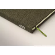   Agenda cu pix inclus, A5, 2509E15633, Everestus, 21x1.5x14.5 cm, Poliester, Verde inchis