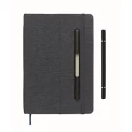   Agenda cu pix inclus, A5, 2509E15631, Everestus, 21x1.5x14.5 cm, Poliester, Albastru marin francez