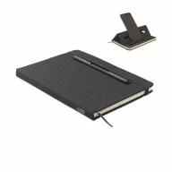   Agenda cu pix inclus, A5, 2509E15631, Everestus, 21x1.5x14.5 cm, Poliester, Albastru marin francez