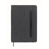   Agenda cu pix inclus, A5, 2509E15631, Everestus, 21x1.5x14.5 cm, Poliester, Albastru marin francez