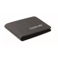   Portofel cu functie de localizare, 2509E16014, Everestus, 9x11.7x1.5 cm, Poliuretan, Negru