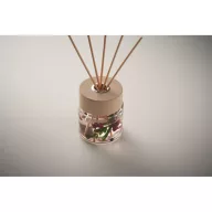   Difuzor cu 6 bastonase, parfum vanilie 100 ml, 2509E15412, Everestus, 7.1x7.1x23 cm, Sticla, Transparent
