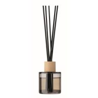   Difuzor cu 6 bastonase, parfum vanilie 50 ml, 2509E15410, Everestus, 4.9x4.9x5.8 cm, Sticla, Negru