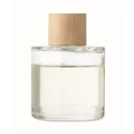   Difuzor cu 6 bastonase, parfum vanilie 50 ml, 2509E15413, Everestus, 4.9x4.9x5.8 cm, Sticla, Transparent