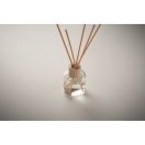 Difuzor cu 6 bastonase, parfum vanilie 50 ml, 2509E15413, Everestus, 4.9x4.9x5.8 cm, Sticla, Transparent