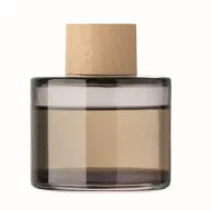   Difuzor cu 6 bastonase, parfum vanilie 100 ml, 2509E15411, Everestus, 7x7x9.7 cm, Sticla, Negru