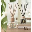 Difuzor cu 6 bastonase, parfum vanilie 100 ml, 2509E15414, Everestus, 7x7x9.7 cm, Sticla, Transparent