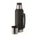 Termos 1000 ml, 2509E16704, Everestus, 13x9x33 cm, Otel, Negru