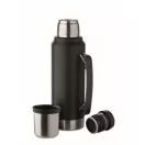 Termos 1000 ml, 2509E16704, Everestus, 13x9x33 cm, Otel, Negru
