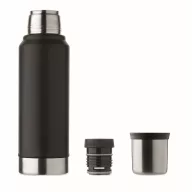   Termos 1000 ml, 2509E16704, Everestus, 13x9x33 cm, Otel, Negru
