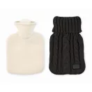 Sticla apa calda in husa tricotata, 450 ml, 2509E16700, Everestus, 12x27 cm, Acril, Negru
