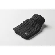   Sticla apa calda in husa tricotata, 450 ml, 2509E16700, Everestus, 12x27 cm, Acril, Negru