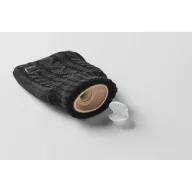   Sticla apa calda in husa tricotata, 450 ml, 2509E16700, Everestus, 12x27 cm, Acril, Negru