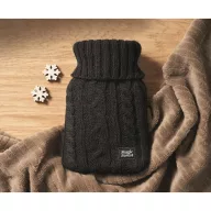   Sticla apa calda in husa tricotata, 450 ml, 2509E16700, Everestus, 12x27 cm, Acril, Negru