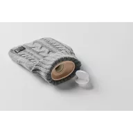   Sticla apa calda in husa tricotata, 450 ml, 2509E16699, Everestus, 12x27 cm, Acril, Gri