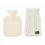   Sticla apa calda in husa tricotata, 450 ml, 2509E16698, Everestus, 12x27 cm, Acril, Bej