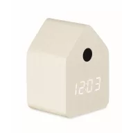   Ceas cu alarma cu cuc, Ceas cu alarma, 2509E15345, Everestus, 7.3x6.7x9.9 cm, MDF, Alb