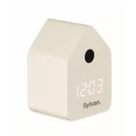   Ceas cu alarma cu cuc, Ceas cu alarma, 2509E15345, Everestus, 7.3x6.7x9.9 cm, MDF, Alb