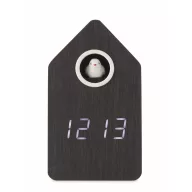   Ceas cu alarma cu cuc, Ceas cu alarma, 2509E15346, Everestus, 9.0x6.7x15.8 cm, MDF, Negru