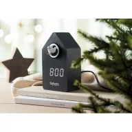   Ceas cu alarma cu cuc, Ceas cu alarma, 2509E15346, Everestus, 9.0x6.7x15.8 cm, MDF, Negru