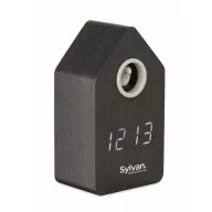   Ceas cu alarma cu cuc, Ceas cu alarma, 2509E15346, Everestus, 9.0x6.7x15.8 cm, MDF, Negru