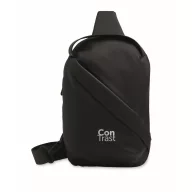   Geanta de umar, 2509E15468, Everestus, 19x7x31 cm, Poliuretan, Negru