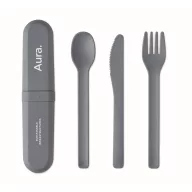   Set tacamuri, 2509E16566, Everestus, 17.5x2.7x3.9 cm, Plastic, Albastru petrol