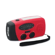   Radio portabil cu lanterna, Everestus, 2610E17907, 1200 mAh, 13x5x6 cm, ABS, Rosu