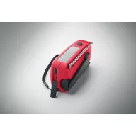   Radio portabil cu lanterna, Everestus, 2610E17907, 1200 mAh, 13x5x6 cm, ABS, Rosu