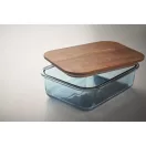 Cutie pranz, 800 ml, 2509E15402, Everestus, 19.7x14.7x6.2 cm, Sticla, Albastru transparent