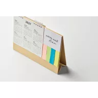   Calendar de birou cu memopad, 2509E15311, Everestus, 24x18x1 cm, Hartie, Bej