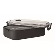   Caserola pentru alimente, 650 ml, Everestus, 2601E14216, 21.6x12x6.5 cm, Polipropilena, Negru
