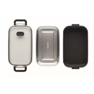   Caserola pentru alimente, 650 ml, Everestus, 2601E14216, 21.6x12x6.5 cm, Polipropilena, Negru
