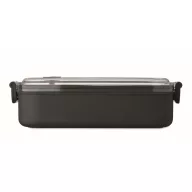   Caserola pentru alimente, 650 ml, Everestus, 2601E14216, 21.6x12x6.5 cm, Polipropilena, Negru