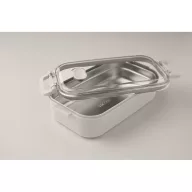   Caserola pentru alimente, 650 ml, Everestus, 2601E14213, 21.6x12x6.5 cm, Polipropilena, Alb
