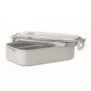 Caserola pentru alimente, 650 ml, Everestus, 2601E14215, 21.6x12x6.5 cm, Polipropilena, Gri